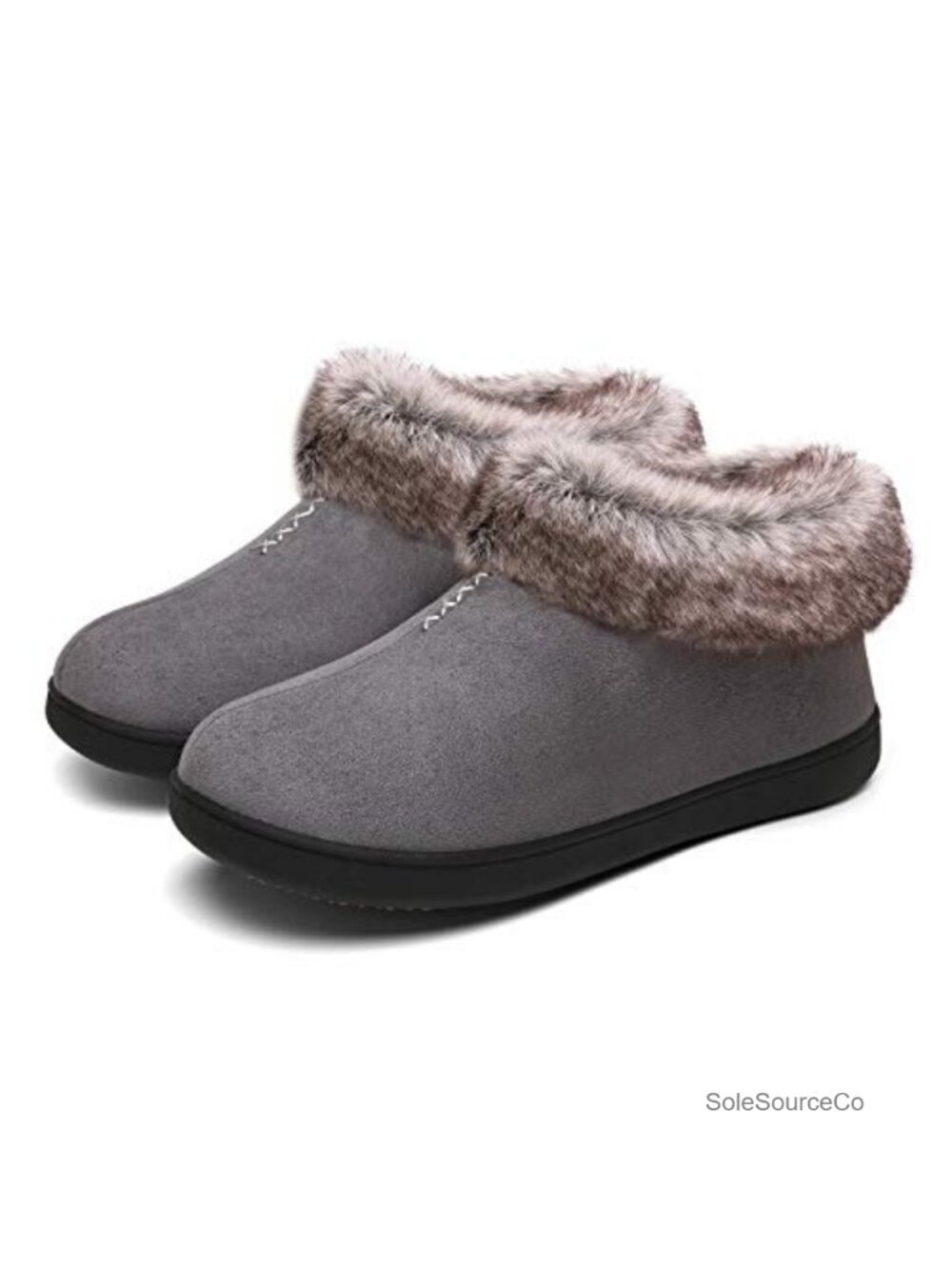 Women's Memory Foam Mocc Faux Fur Lined Slip On House Shoes
